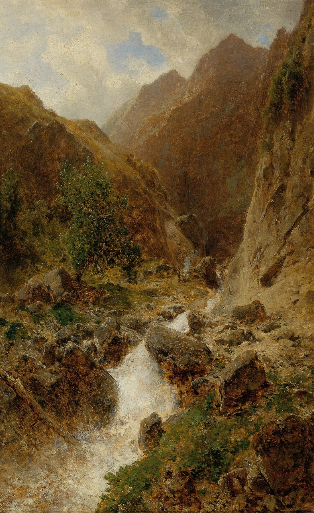 Wildbach, by Eduard Peithner von Lichtenfels, public domain