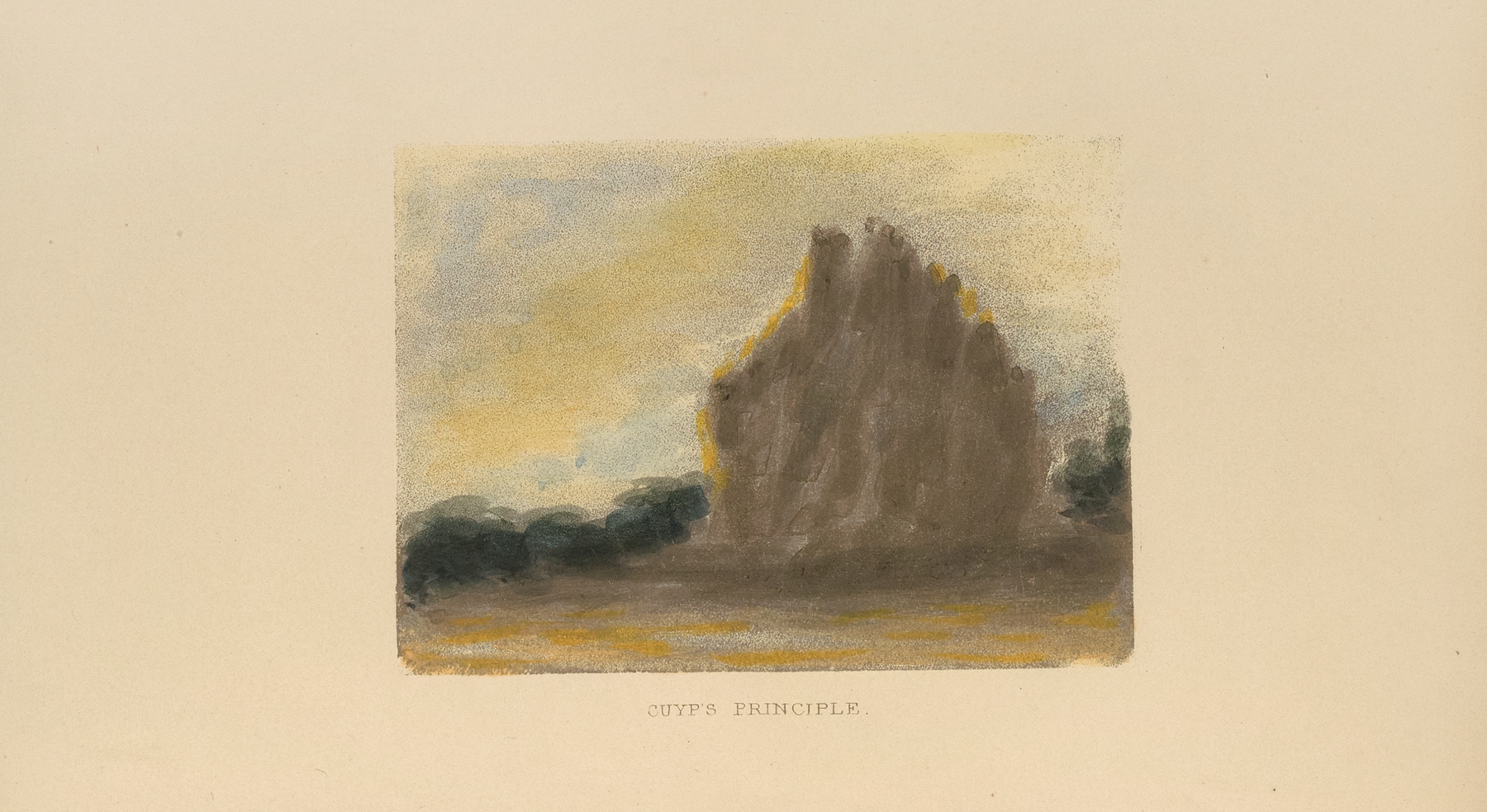 Romanticism landscape by Frank Howard, depicting light and color interplay.