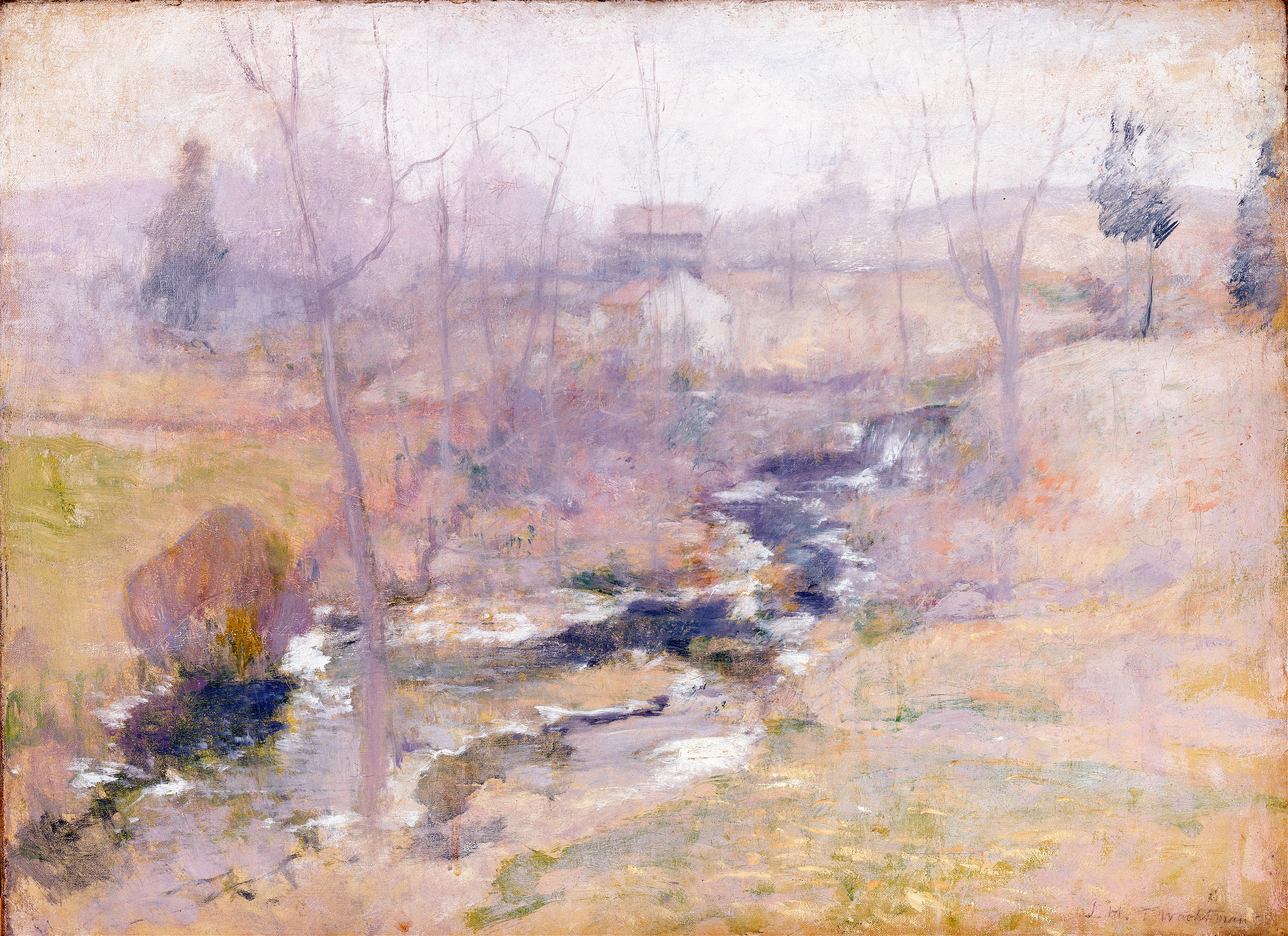End of Winter, by John Henry Twachtman, public domain
