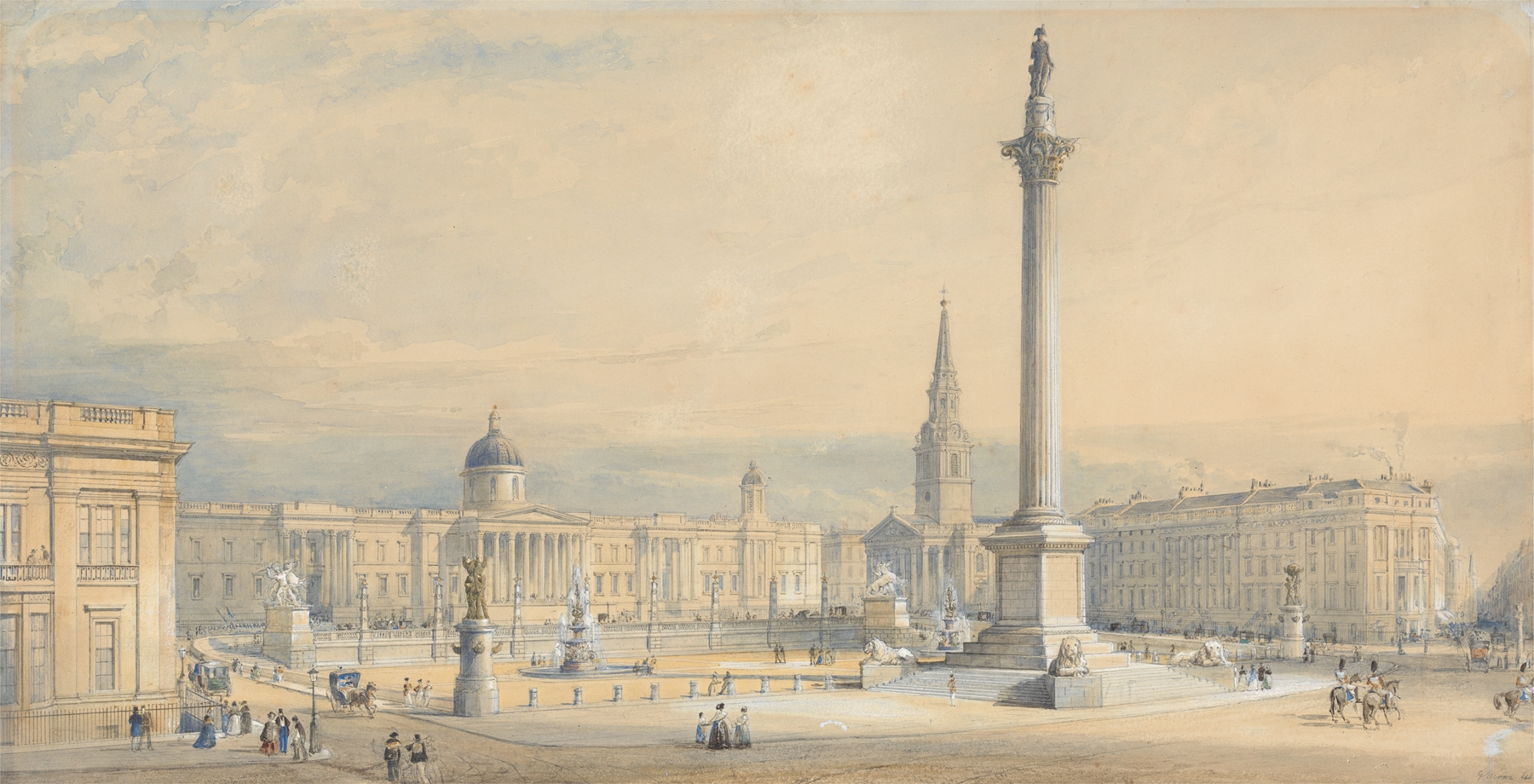 A Proposed plan for Trafalgar Square, by George Belton Moore, public domain