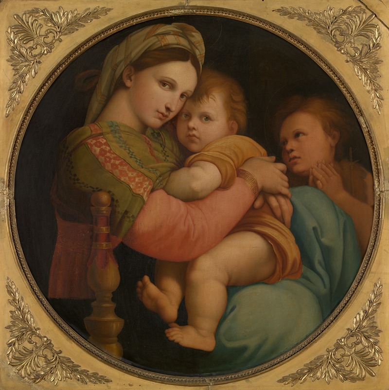 Raphael's 'Madonna' depicts the Virgin Mary with a serene expression.