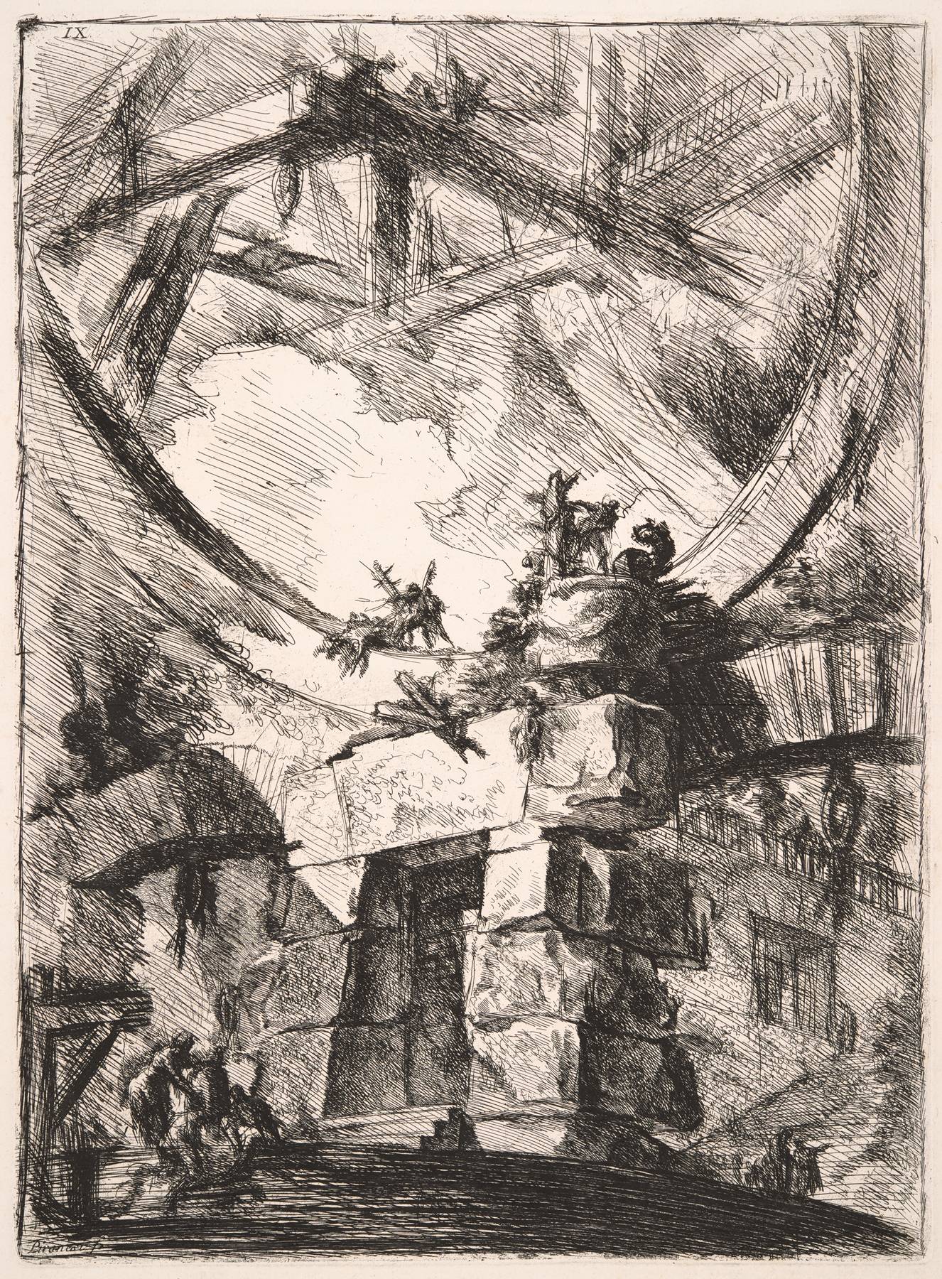 The Giant Wheel, by Giovanni Battista Piranesi, public domain