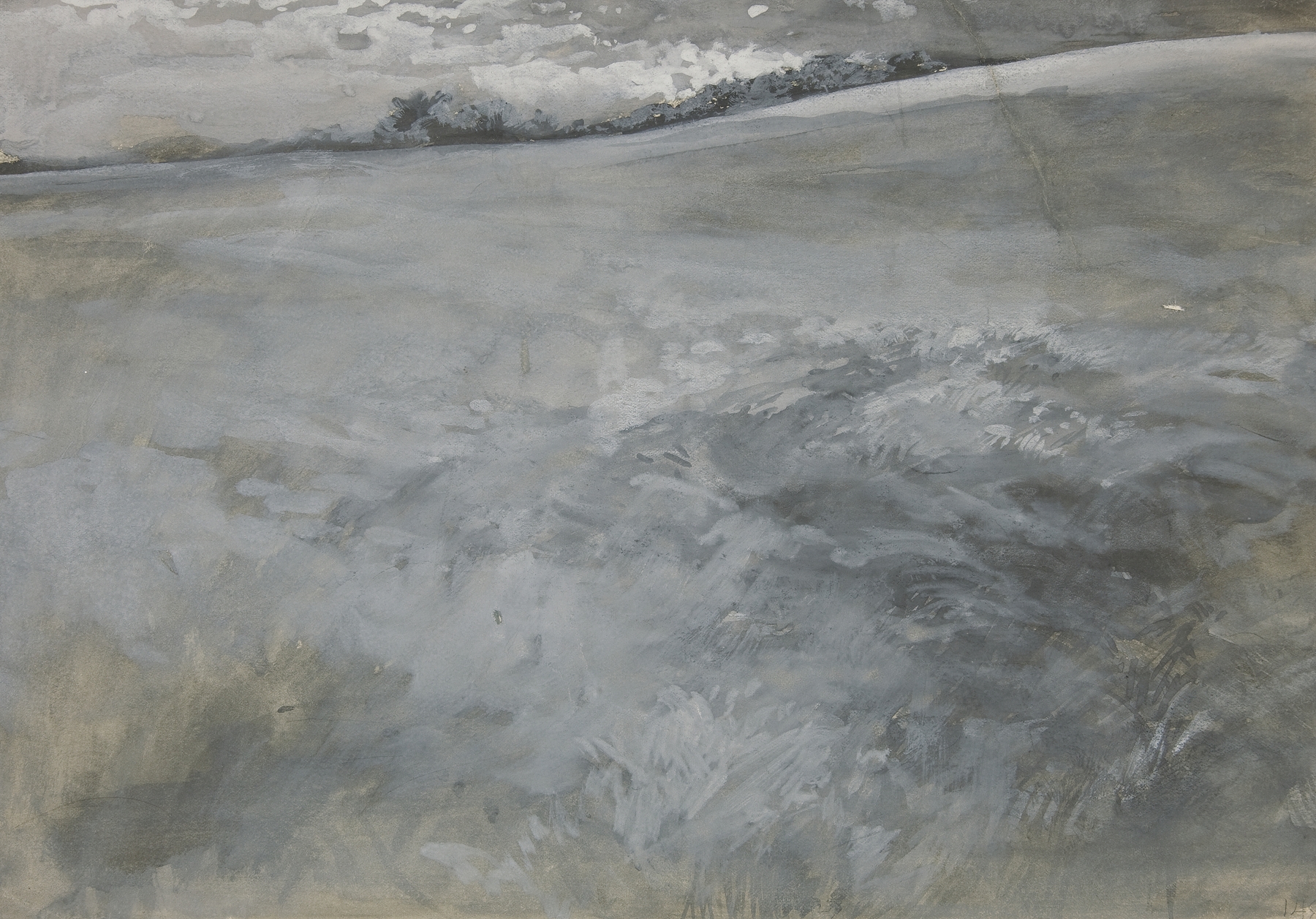 Landscape, by Edwin Austin Abbey, public domain