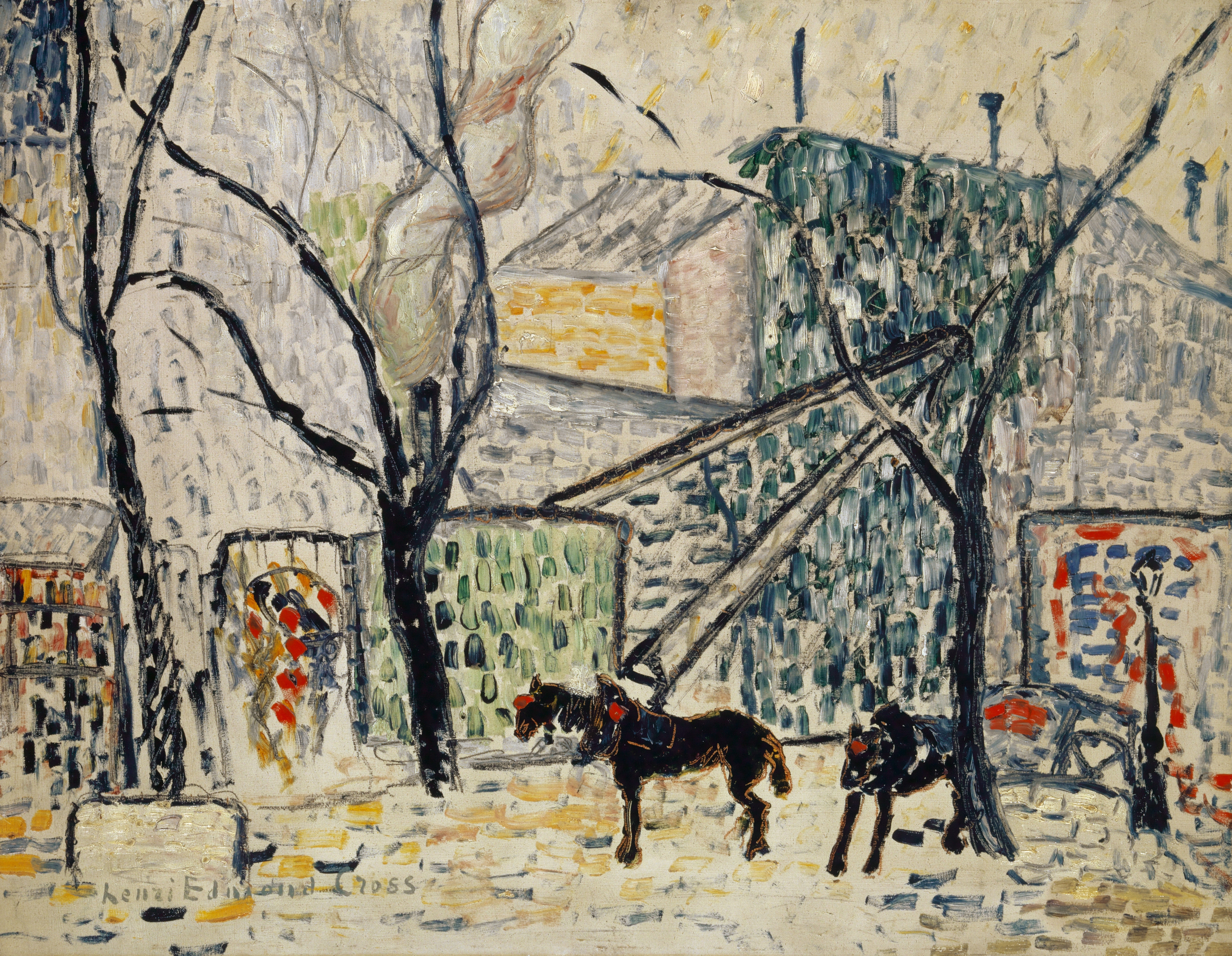 Boulevard, by Henri-Edmond Cross, public domain
