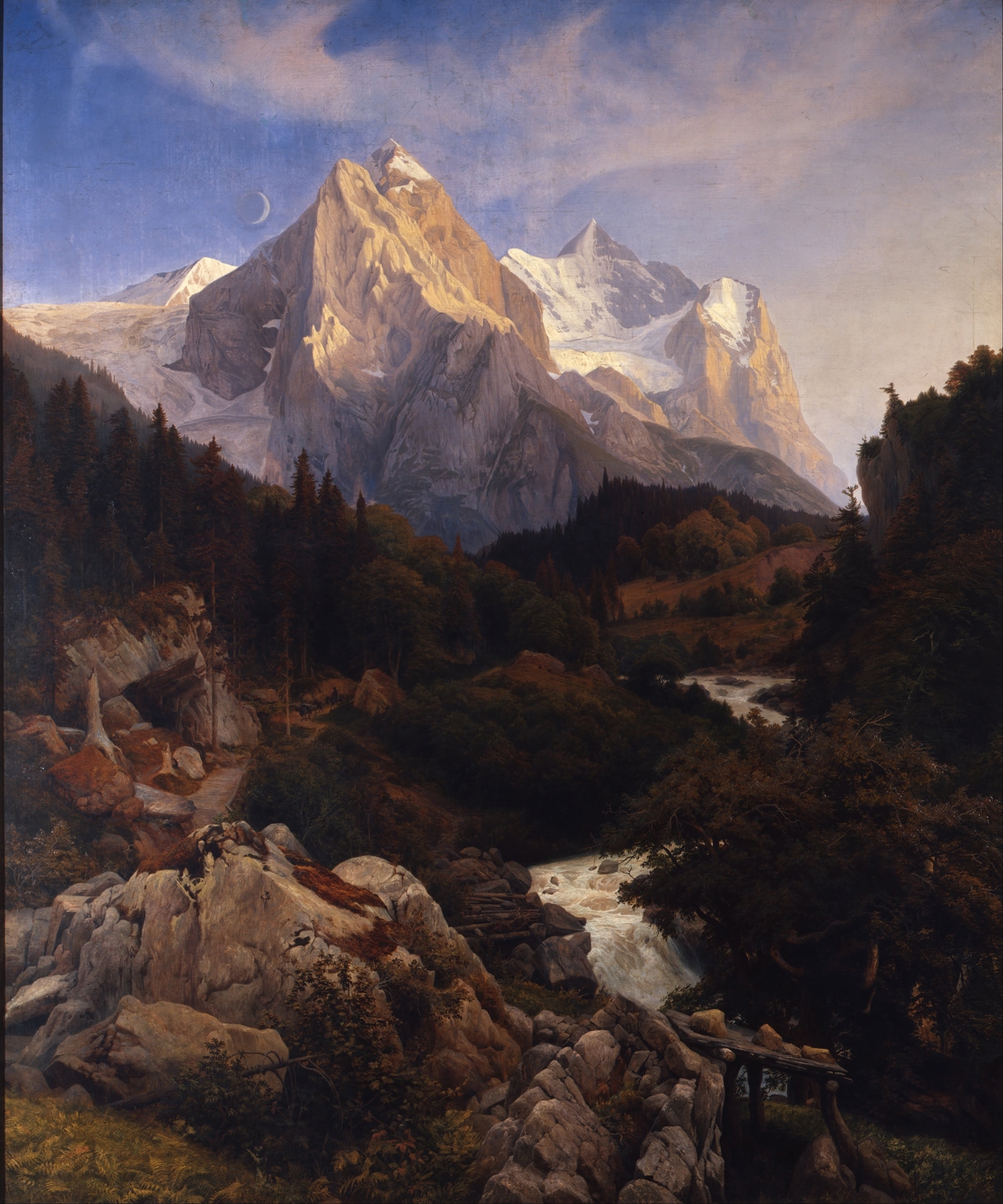 The Wetterhorn, by Johann Wilhelm Schirmer, public domain