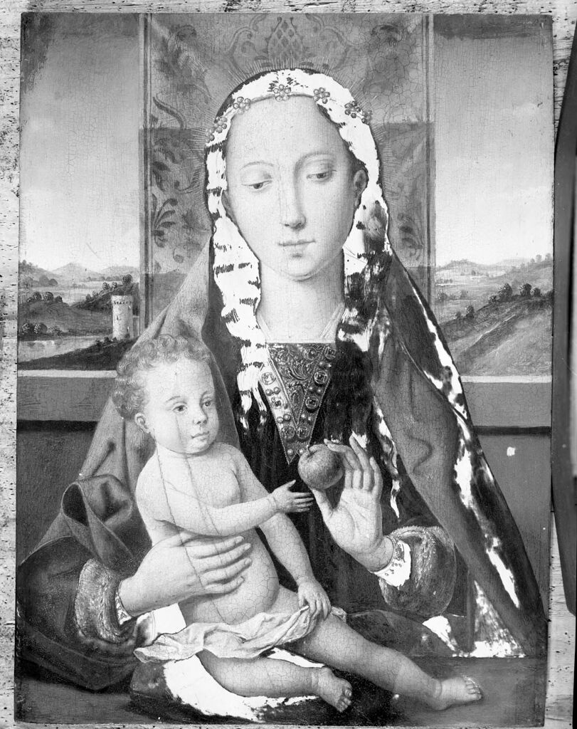 Madonna and Child, by Unidentified artist, public domain