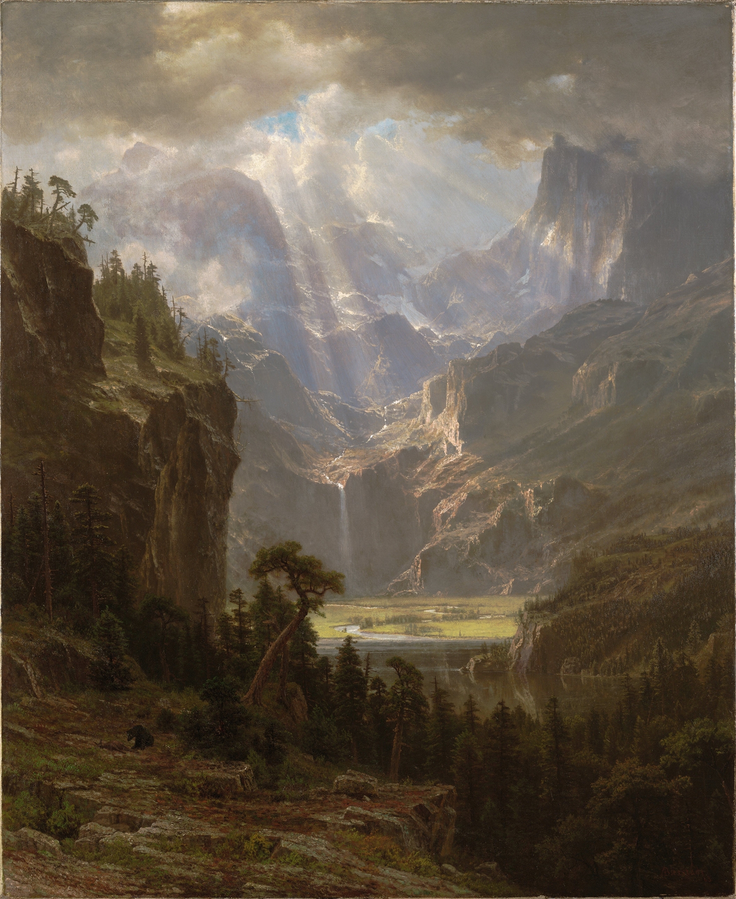 Rocky Mountains, Lander’s Peak, by Albert Bierstadt, public domain