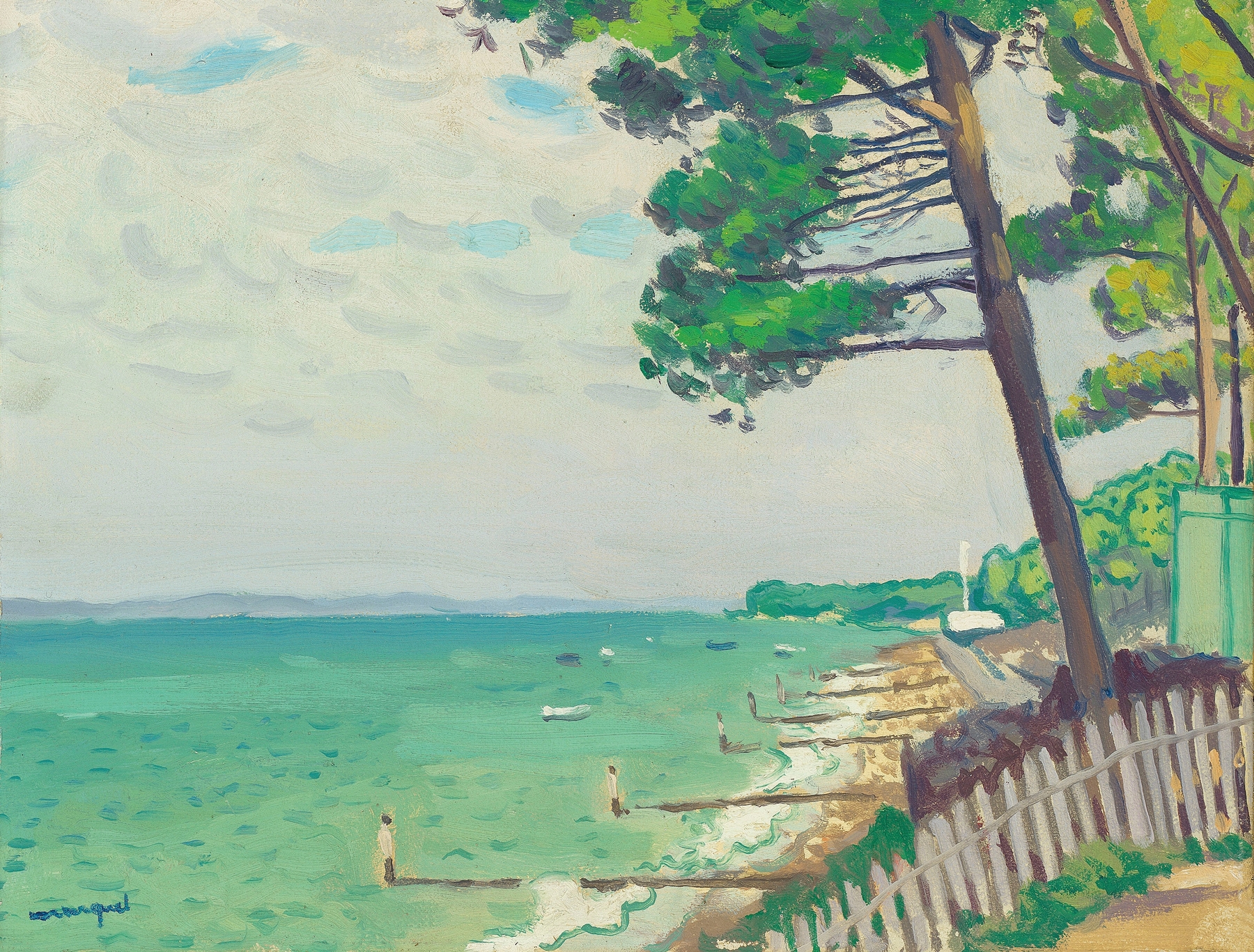 Landscape oil painting by Albert Marquet featuring soft hues and gentle decay