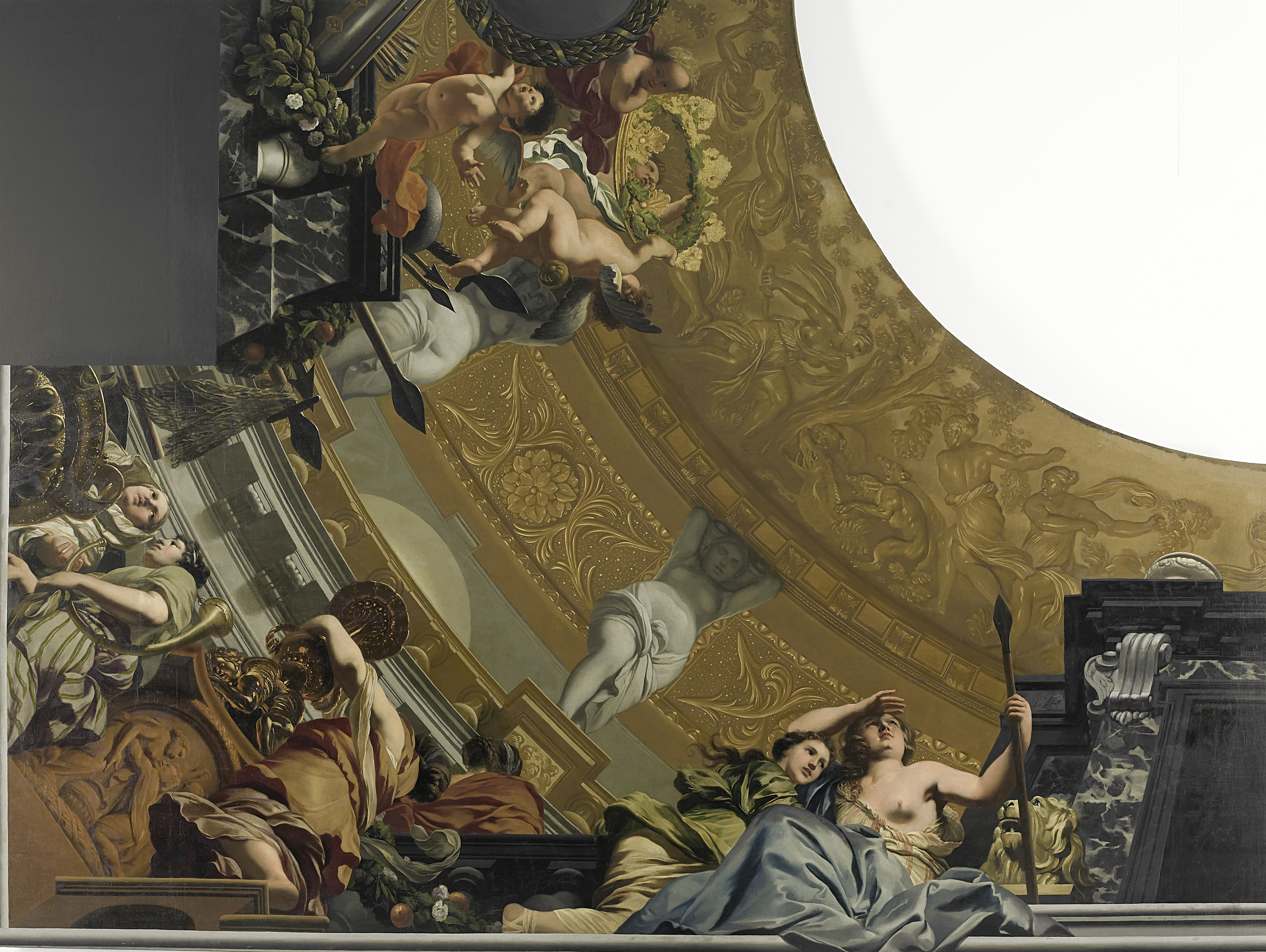 Ceiling painting with Diana and her companions, by Gerard de Lairesse, public domain