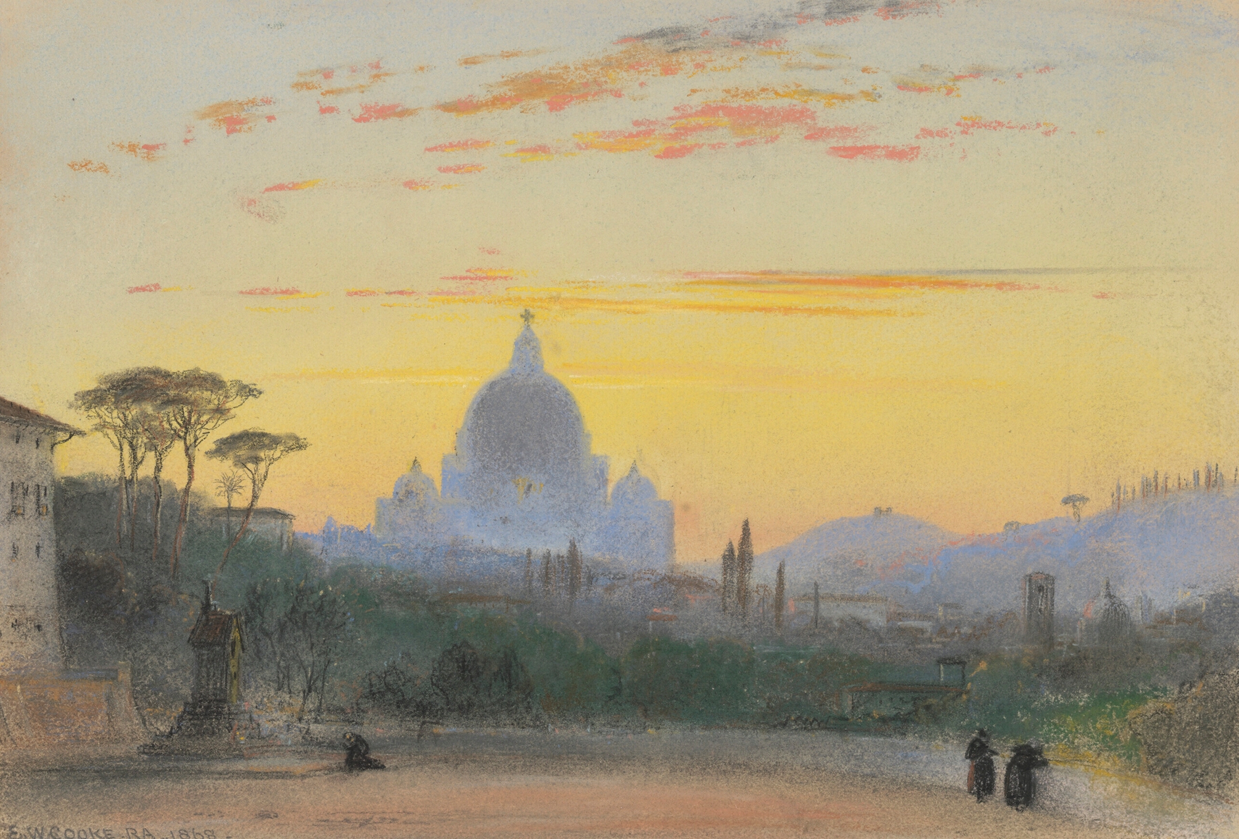 Rome, by Edward William Cooke, public domain