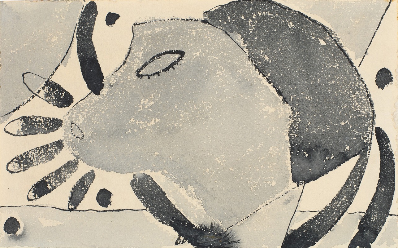 A painting by Arthur Dove featuring a cat in a vibrant and abstract setting.