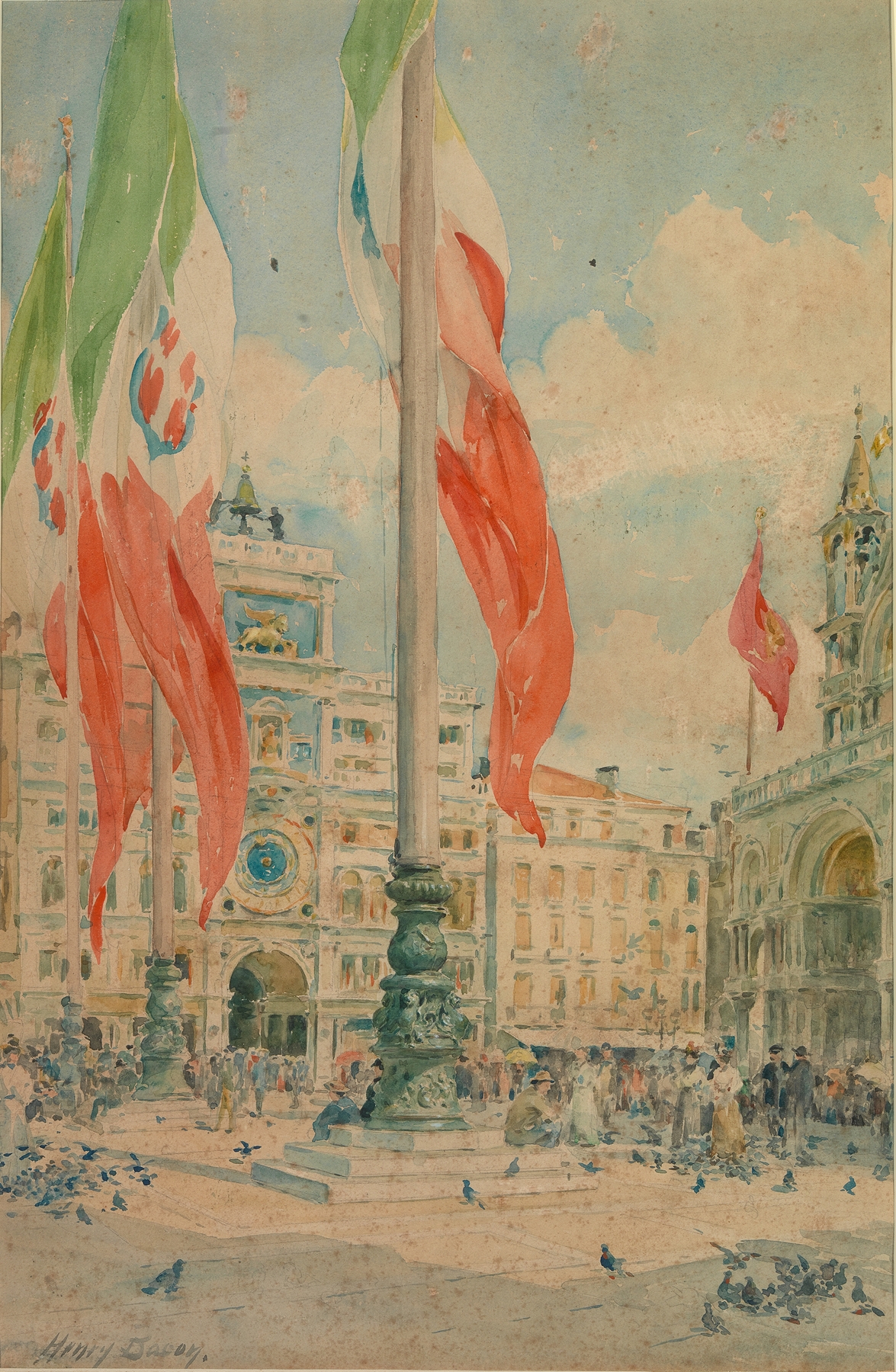 Piazza San Marco, by Henry Bacon, public domain