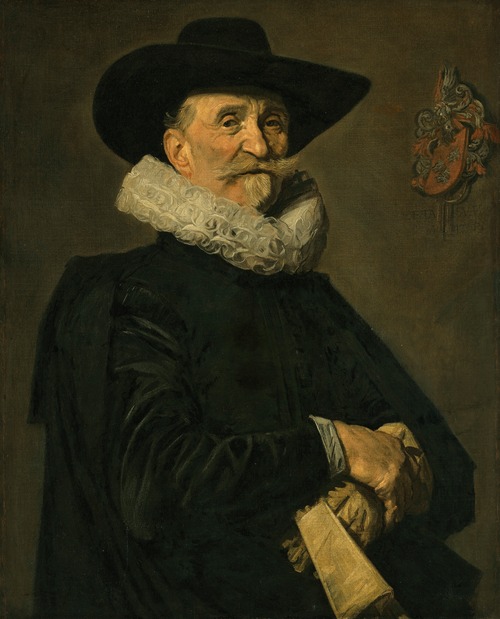 A portrait of a gentleman from the de Wolff family, possibly Joost de Wolff, by Frans Hals.