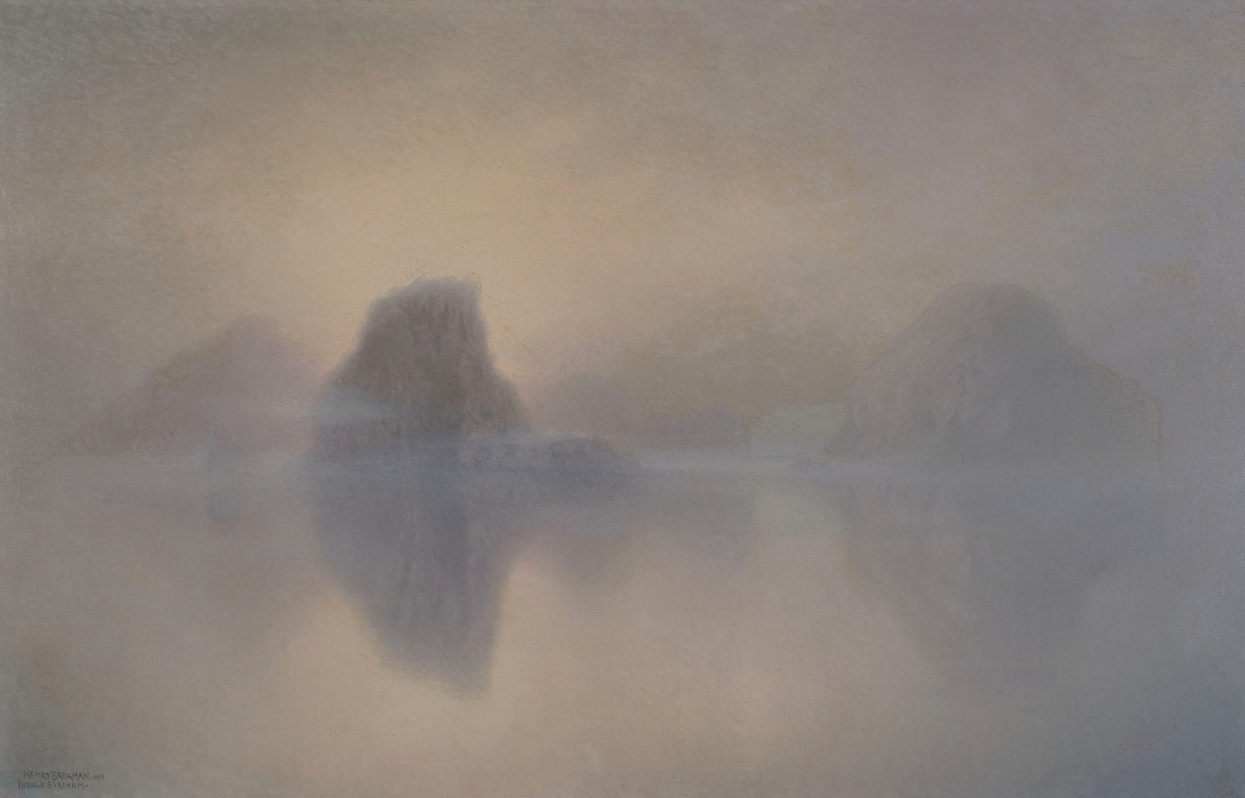 Landscape with swirling colors by Henry Brokman, 1902