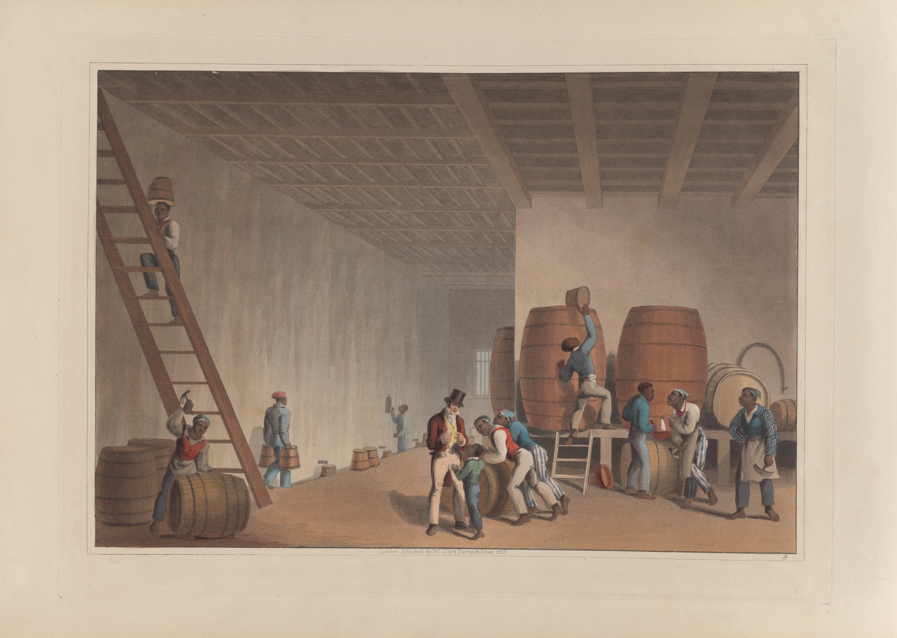 Interior of the Distillery, by William A. V. Clark, public domain