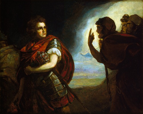 A portrait of John Henderson as Macbeth by George Romney.