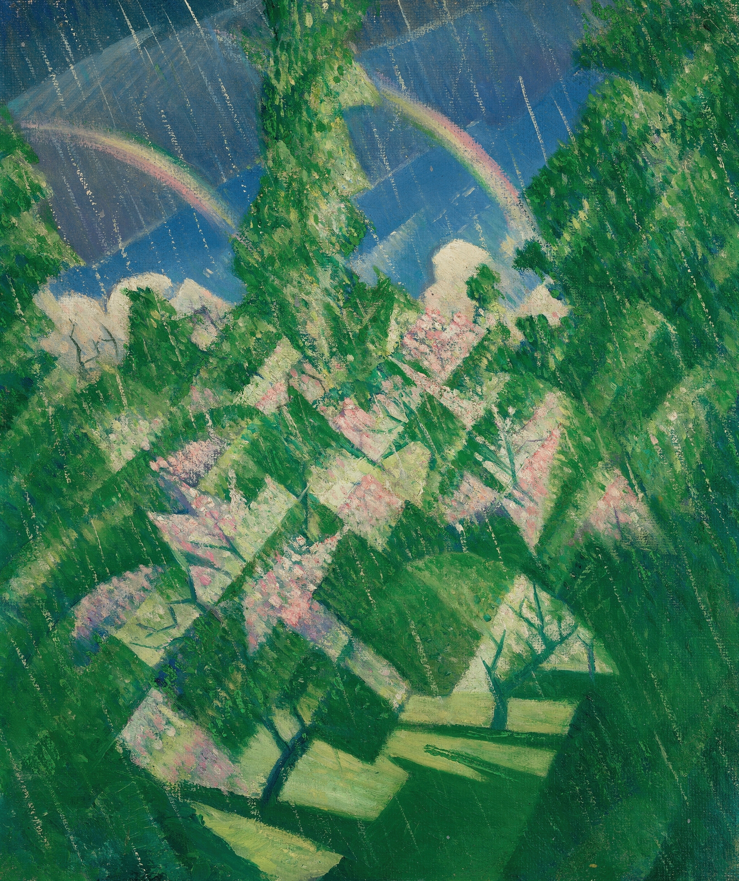 The Four Seasons; Spring, by Christopher R. W. Nevinson, public domain
