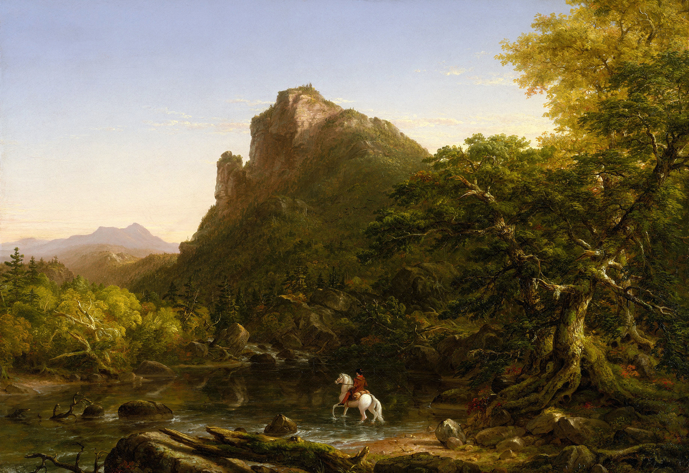 The Mountain Ford, by Thomas Cole, public domain