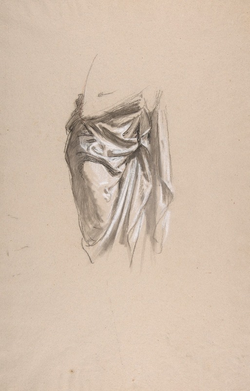 A detailed study of drapery by Isidore Pils.