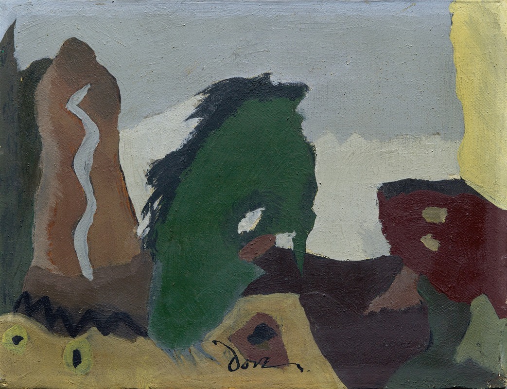 Arthur Dove's 'Foot of Lake' captures a serene lakeside landscape with abstract forms.