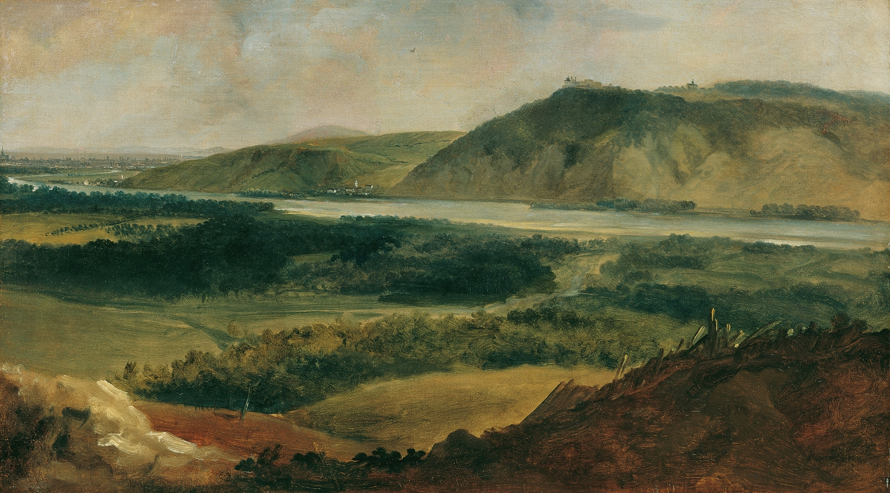 Donaulandschaft, vom Bisamberg aus gesehen, by Johann Christian Brand, public domain