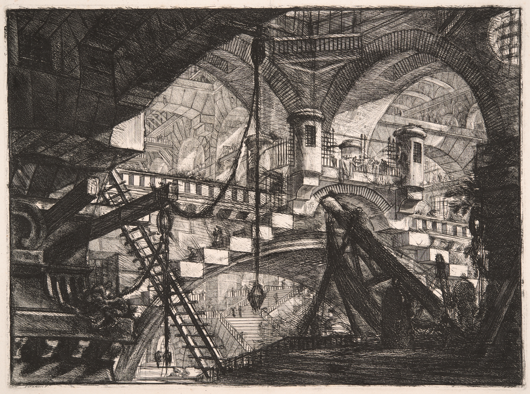 The Arch with a Shell Ornament, by Giovanni Battista Piranesi, public domain