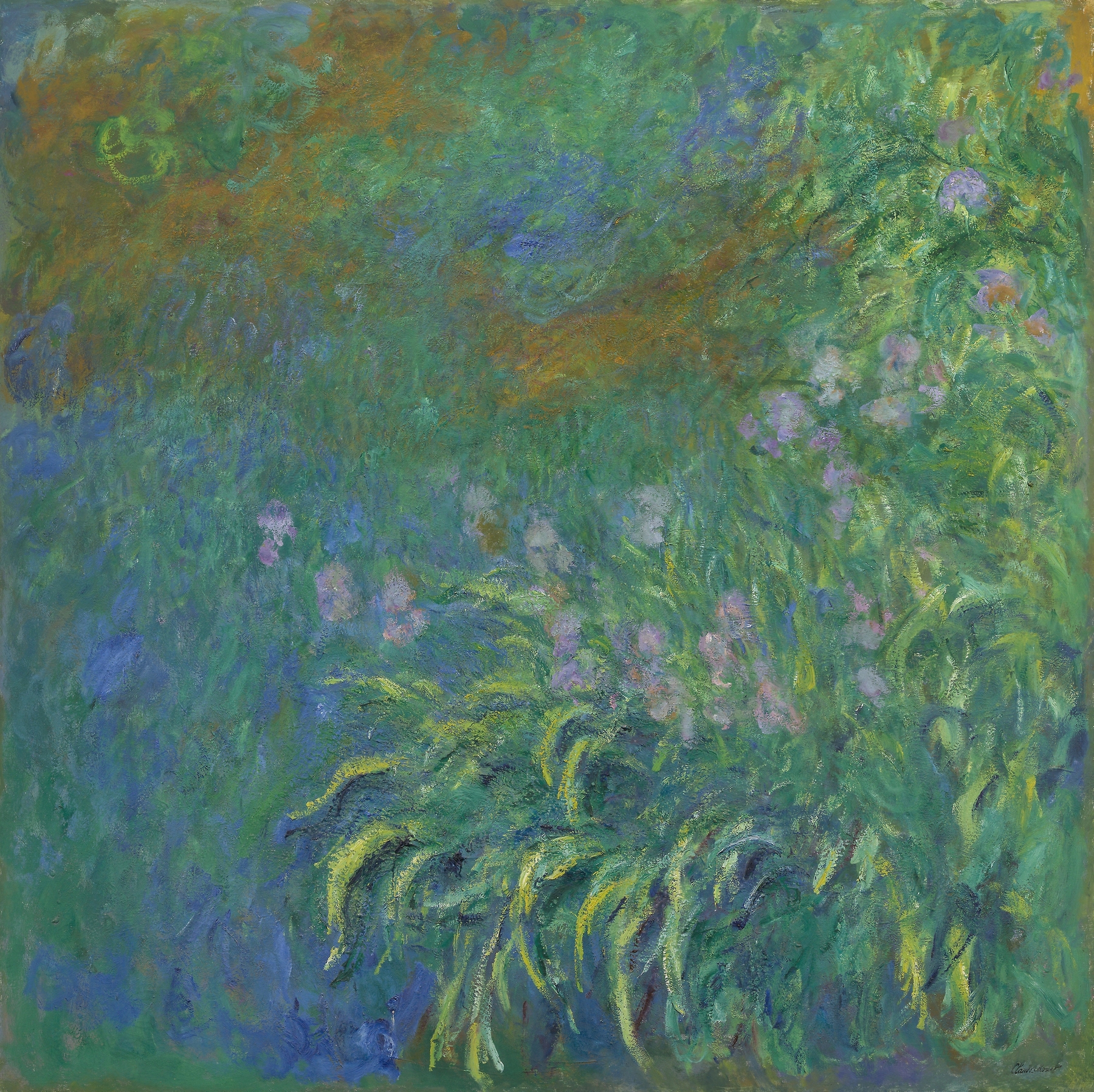 Irises, by Claude Monet, public domain