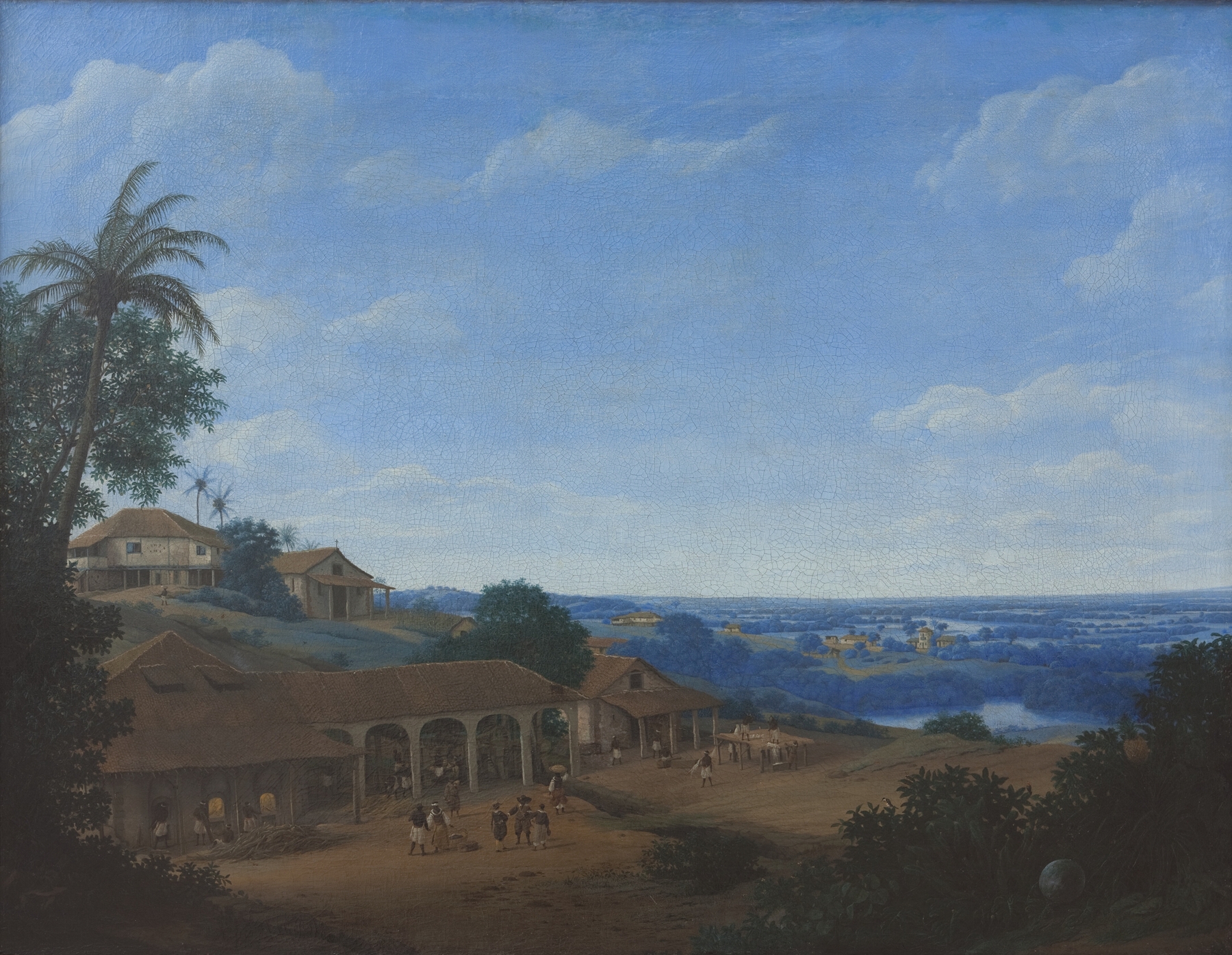 Landscape in Brazil with Sugar Plantation, by Frans Post, public domain