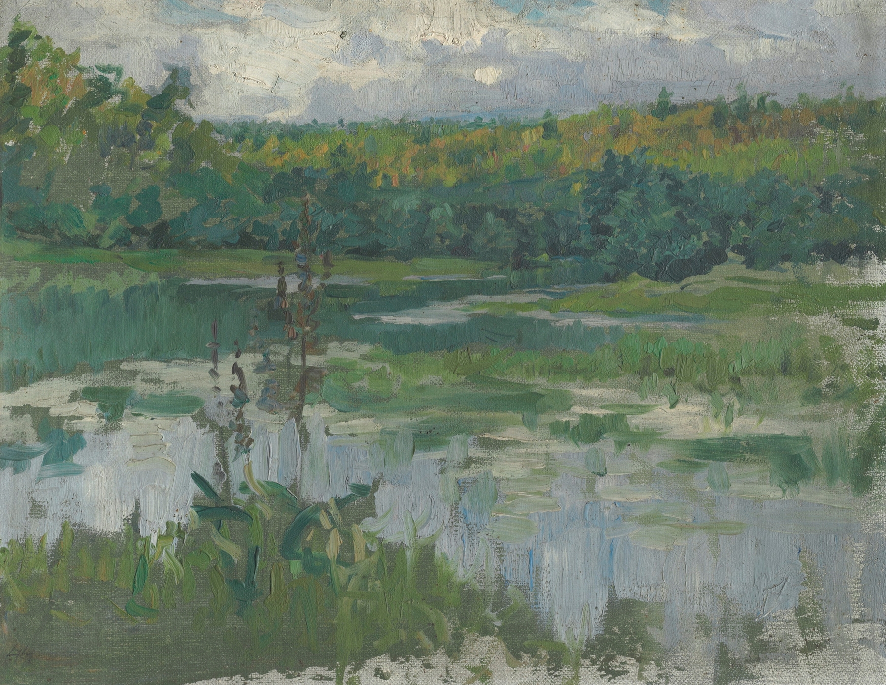 Stream, by Maria Yakunchikova, public domain