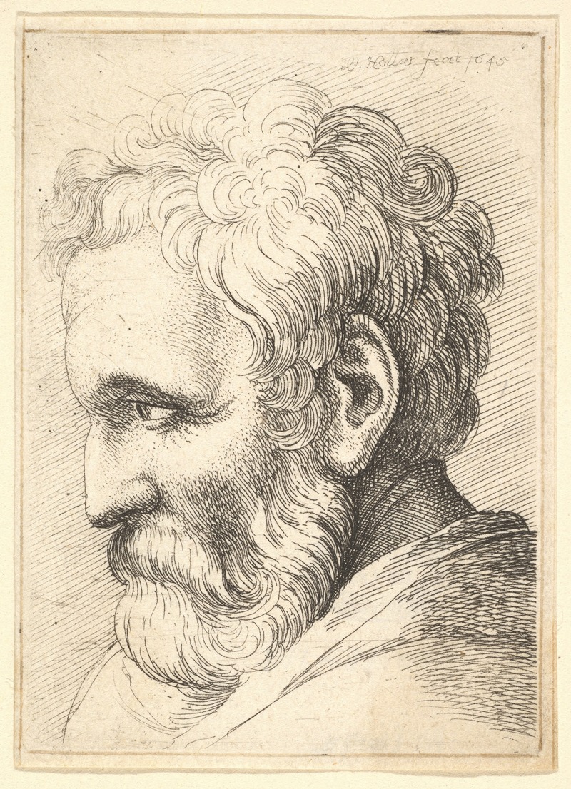 A bearded old man with deep-set eyes and a thoughtful expression.