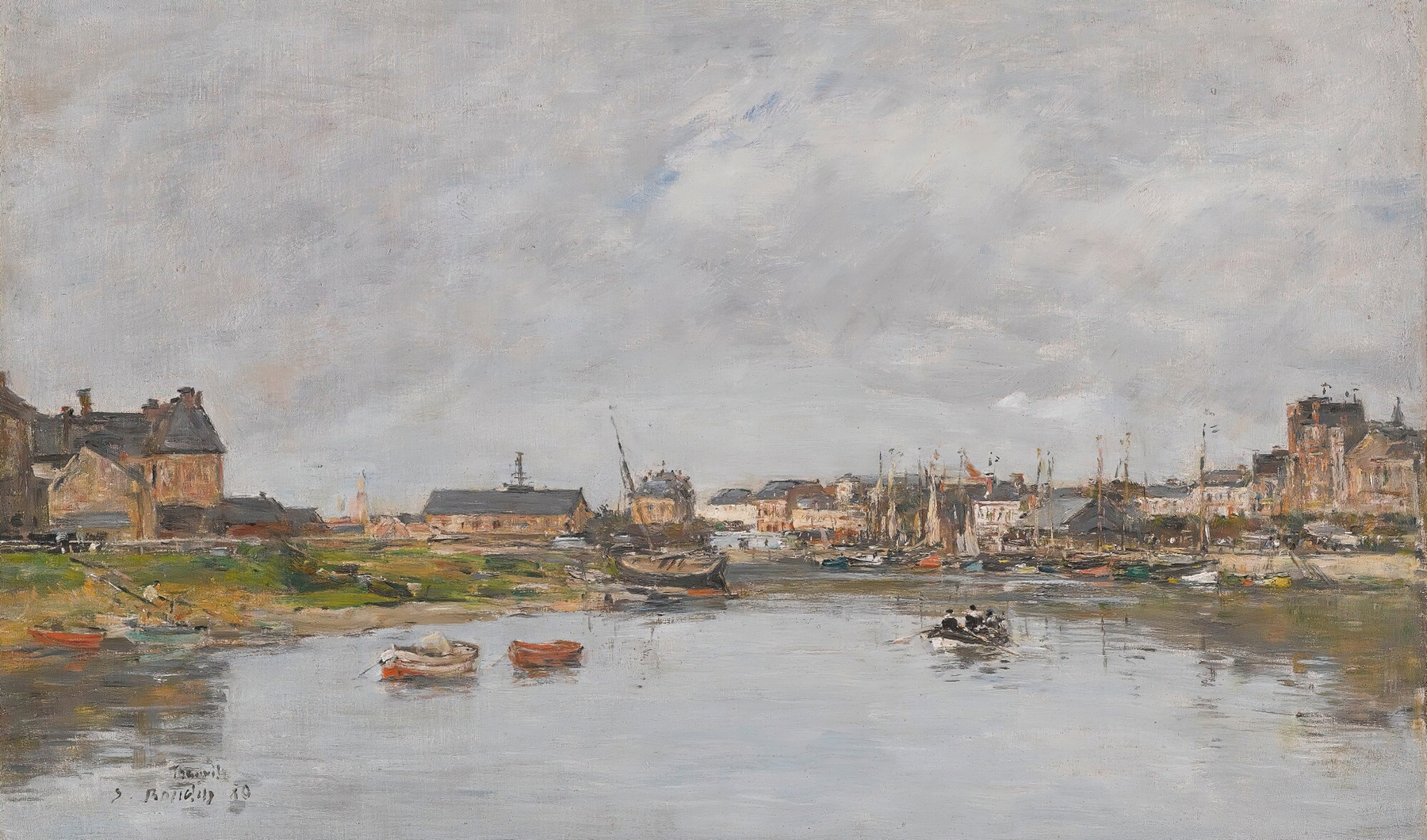 Trouville, Le Port, by Eugène Boudin, public domain