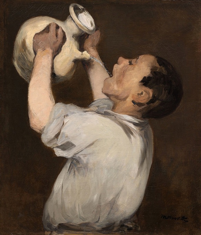 Boy with pitcher, oil on canvas by Édouard Manet