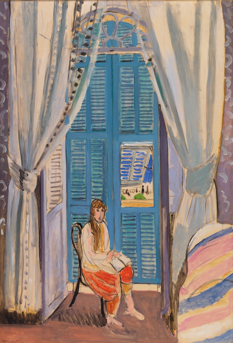 Henri Matisse's 'The Venetian Blinds' showcases vibrant colors and intricate patterns.