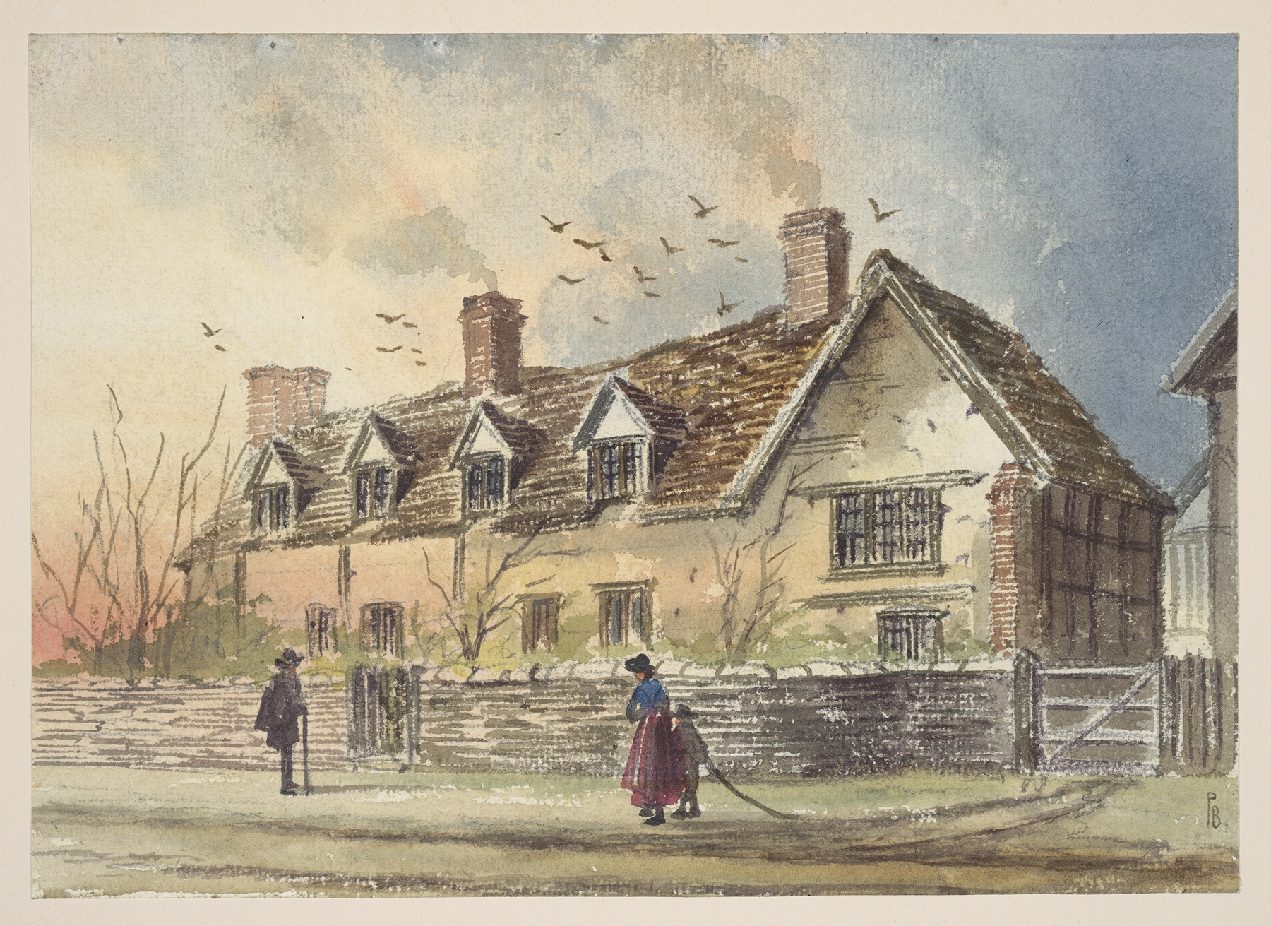 Haunts of Shakespeare Pl.03, by Paul Braddon, public domain