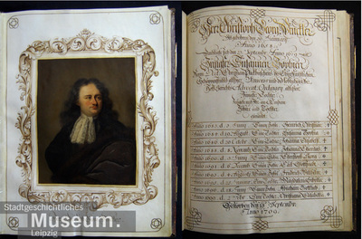 Portrait of Christoph Georg Winckler, oil on parchment by Johann Heinrich Am M