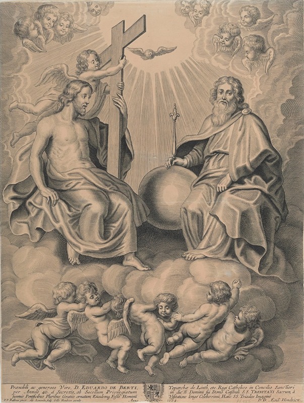 The Holy Trinity by Peter Paul Rubens showcases a dynamic composition of divine figures.