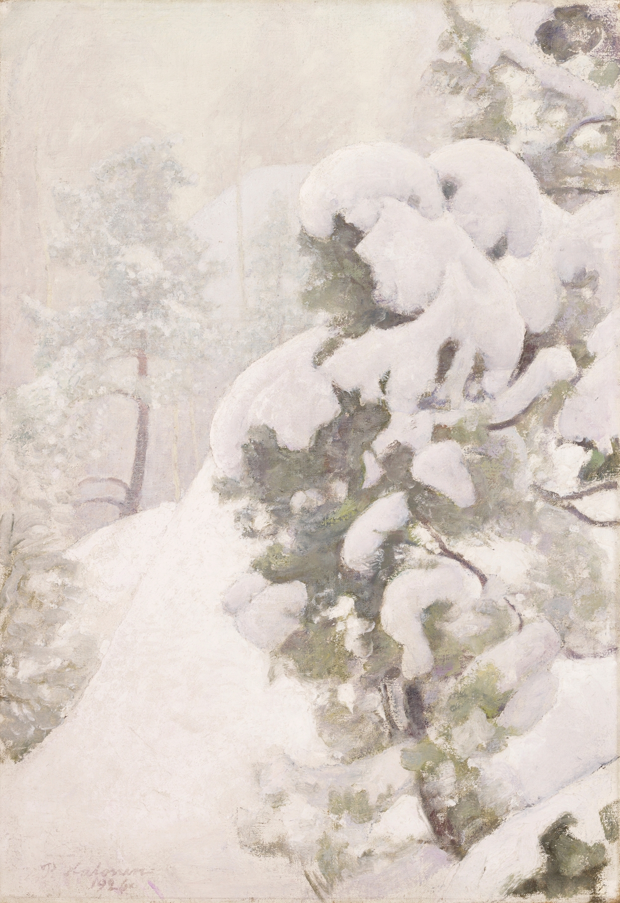 Winter Landscape, by Pekka Halonen, public domain