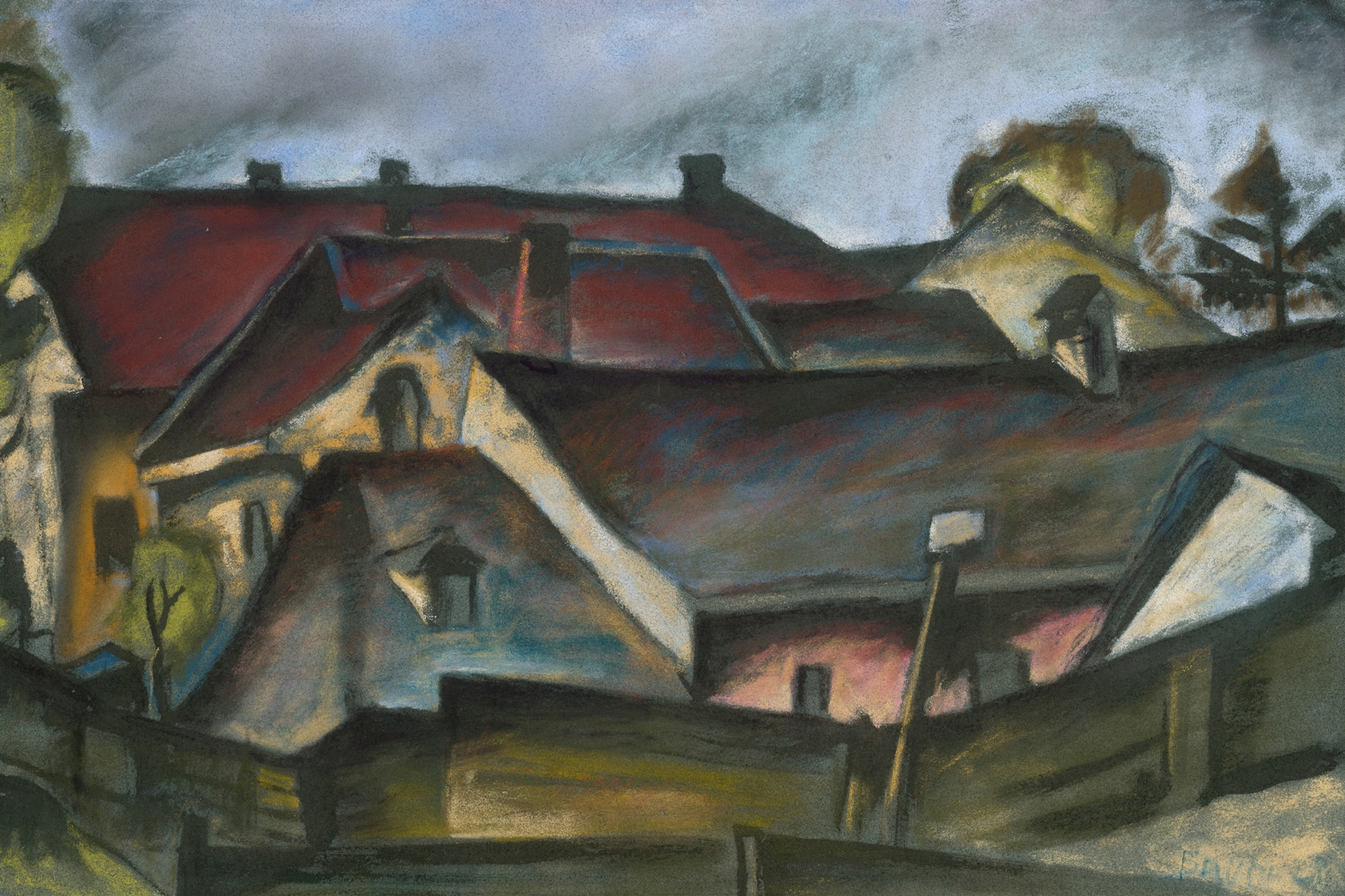 Košické strechy by Konštantín Bauer, expressionism, architecture