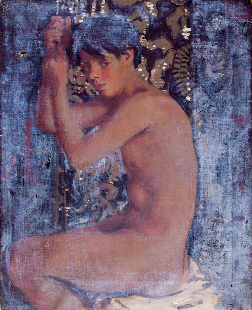 Portrait of a Seated Young Man, by Denman Waldo Ross, public domain