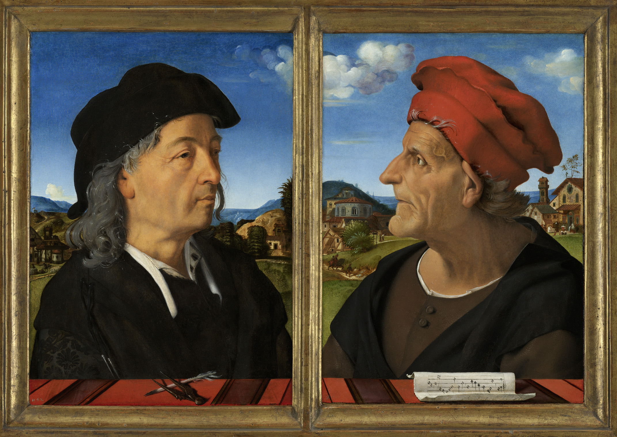 Giuliano & Francesco Giamberti da Sangallo Piero di Cosimo (1462–1522), by Piero di Cosimo, public domain