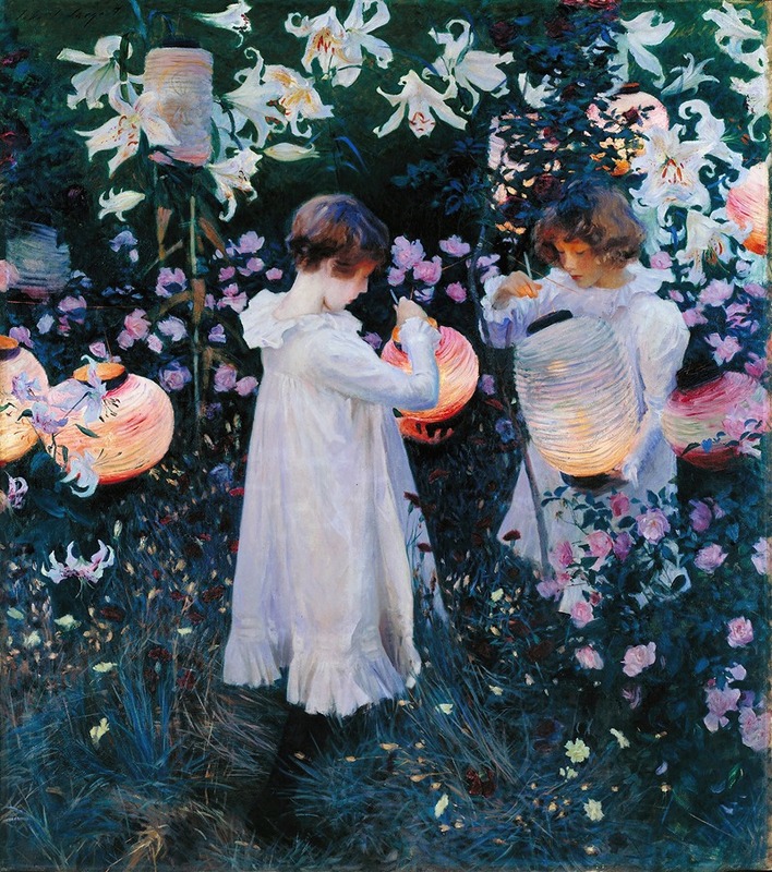 John Singer Sargent's 'Carnation, Lily, Lily, Rose' captures children in a garden at dusk.