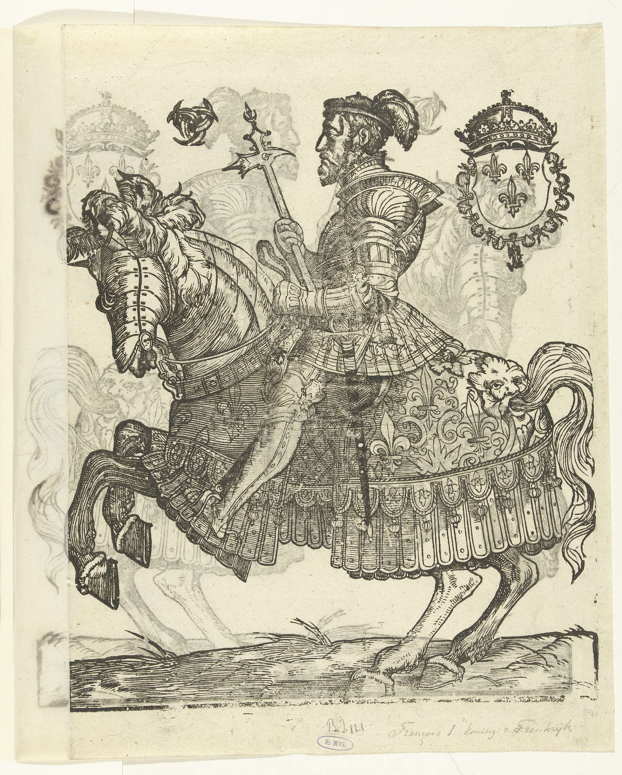 Portret van Hendrik II van Frankrijk te paard, by Cornelis Anthonisz., public domain
