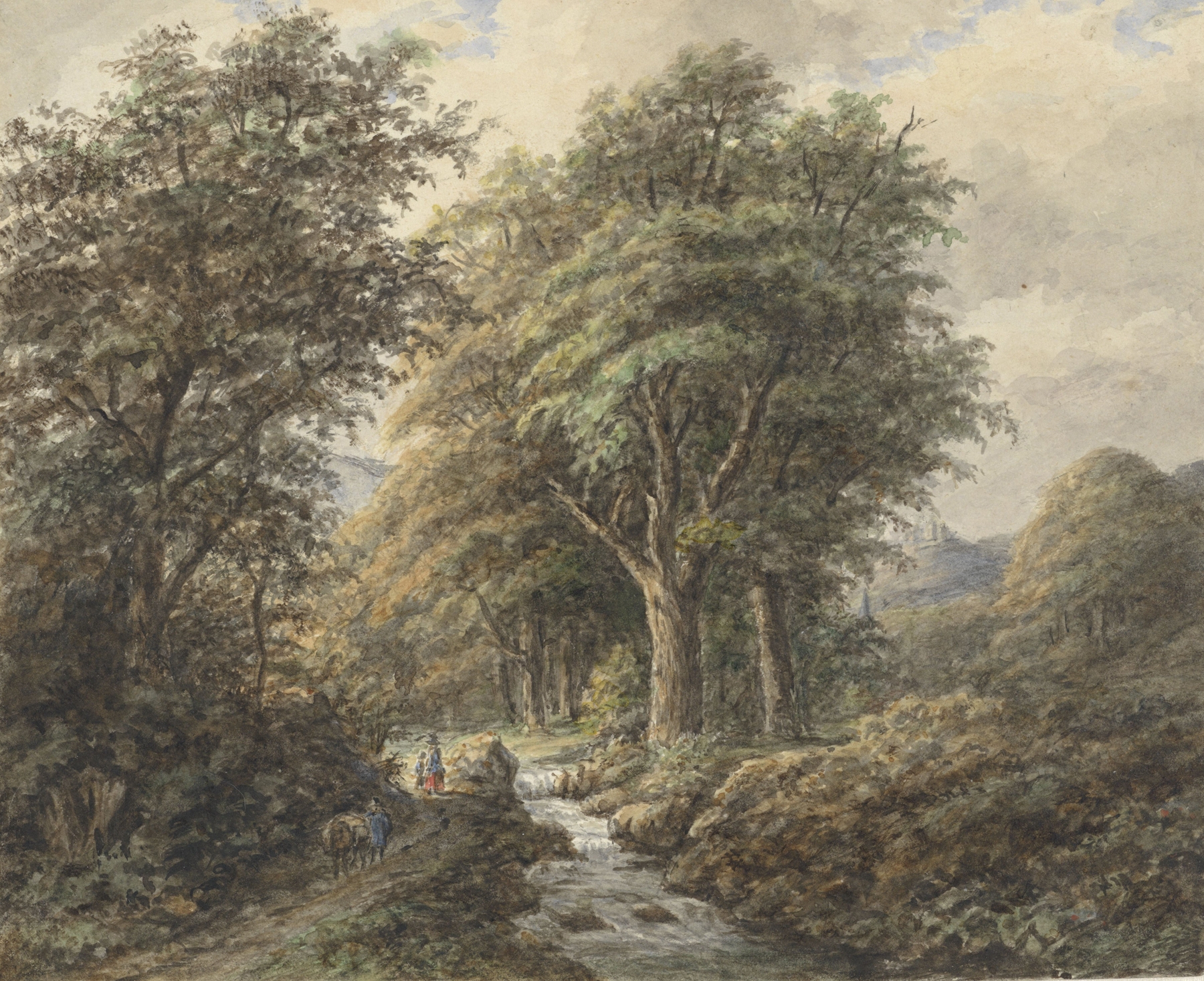 Landschap , after Johann Bernard Klombeek, by Matthijs Maris, public domain