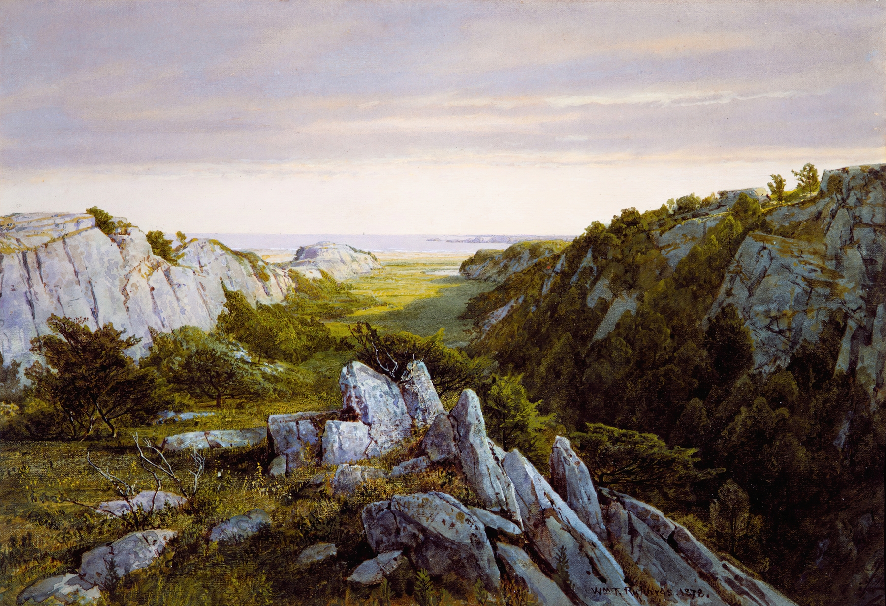 From Paradise to Purgatory, Newport, by William Trost Richards, public domain