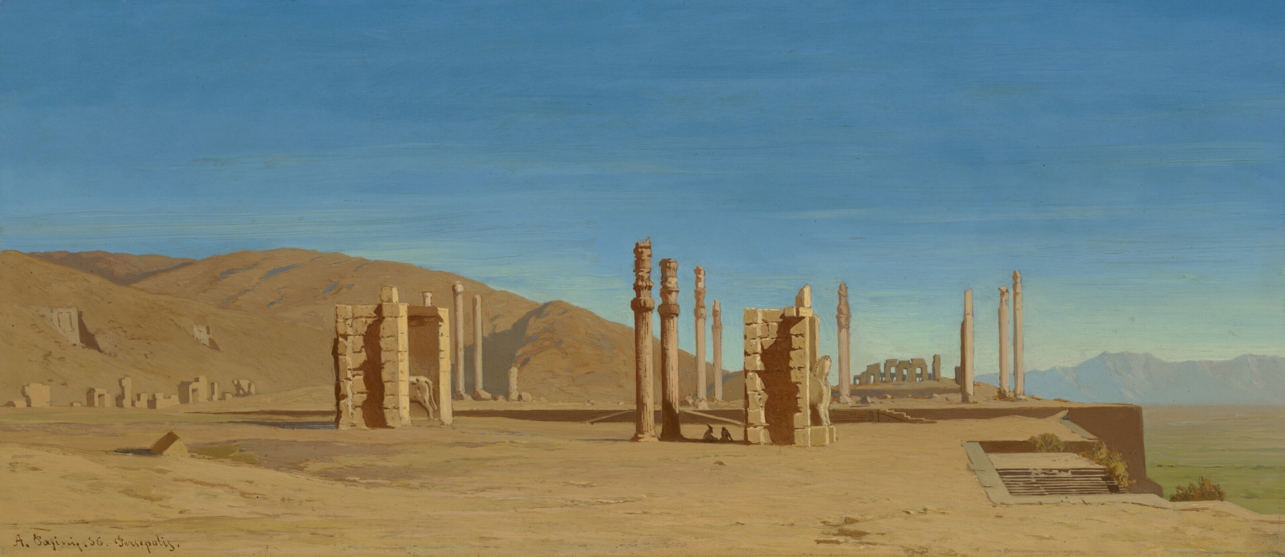 The Ruins of Persepolis, by Alberto Pasini, public domain