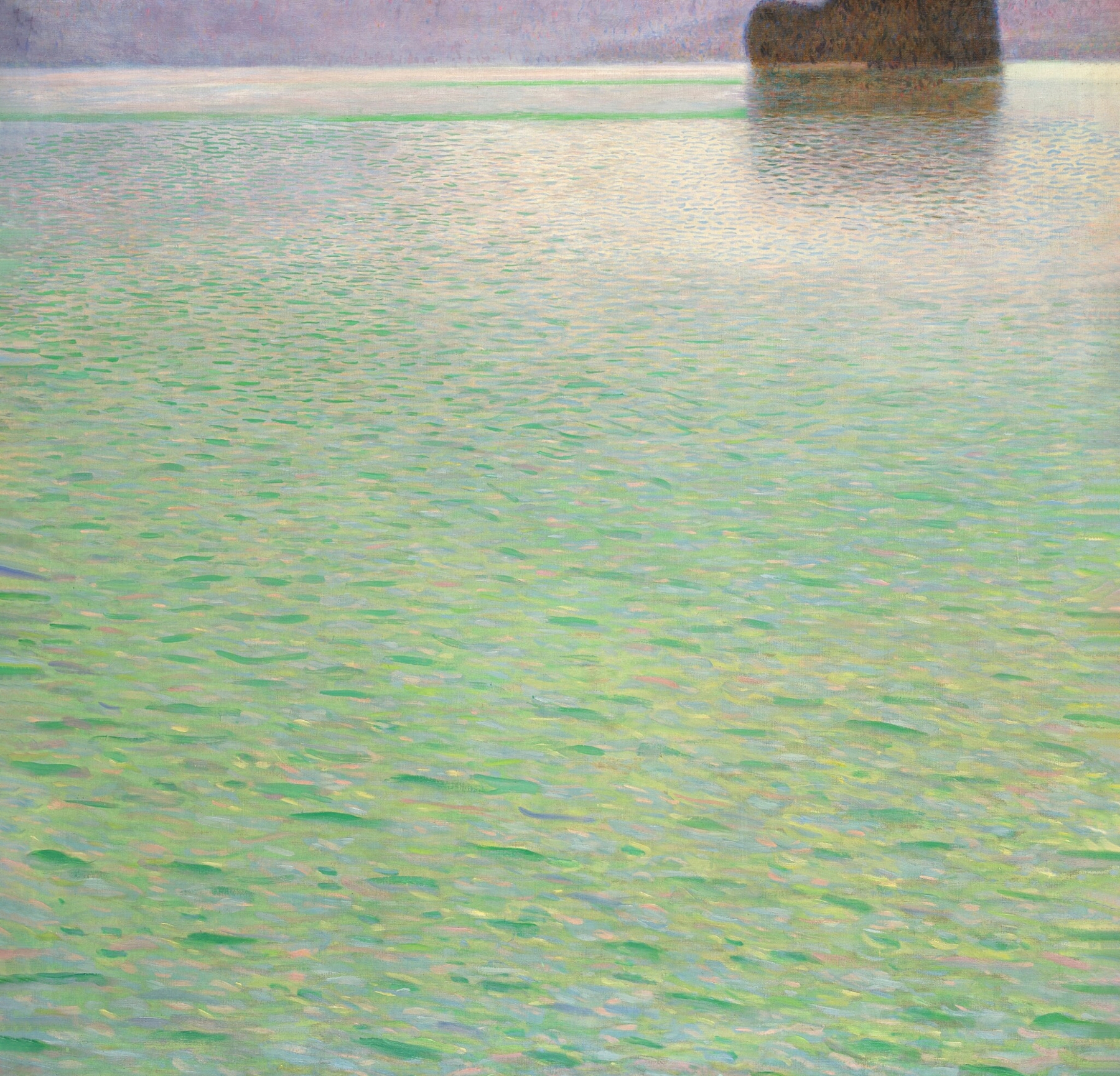 Insel im Attersee (Island in the Attersee), by Gustav Klimt, public domain