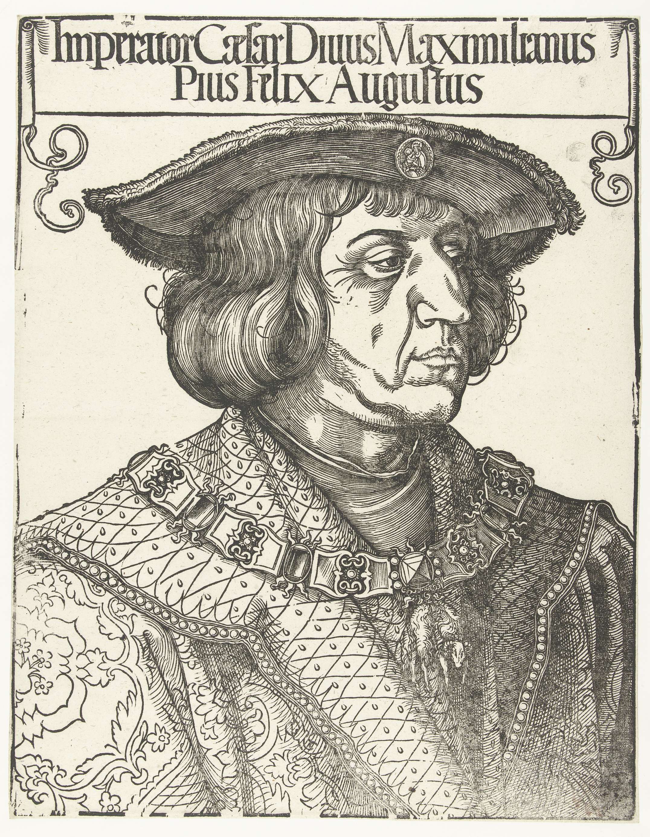 Maximiliaan I, by Albrecht Dürer, public domain