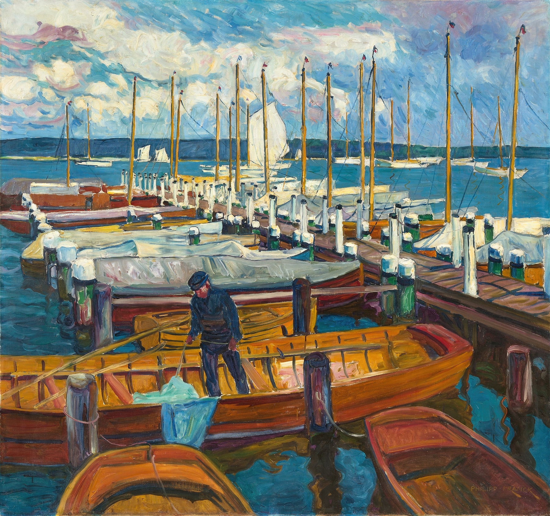 Landungssteg am Wannsee, by Philipp Franck, public domain