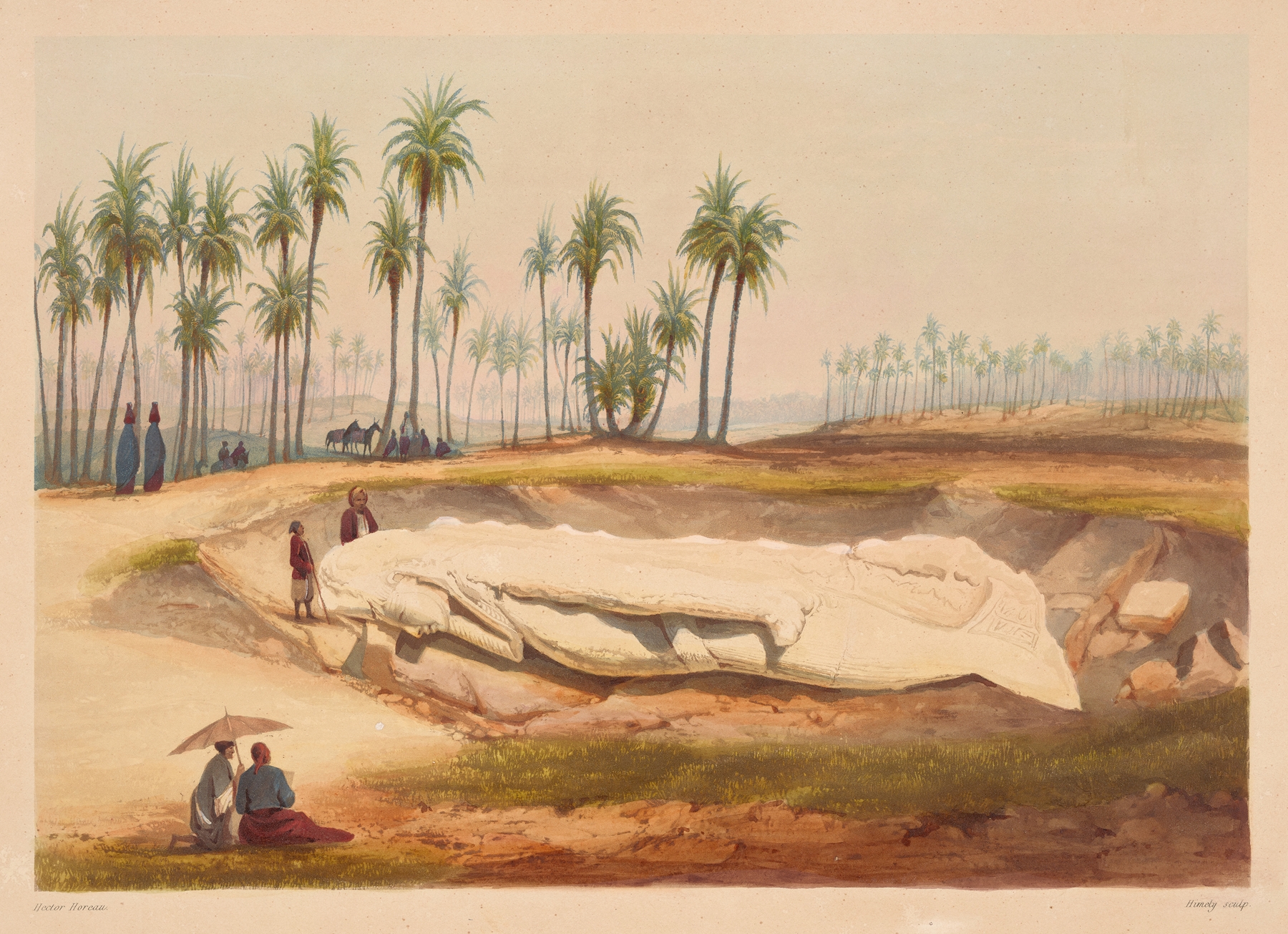 Colosse de Memphis (Colossus of Memphis), by Hector Horeau, public domain