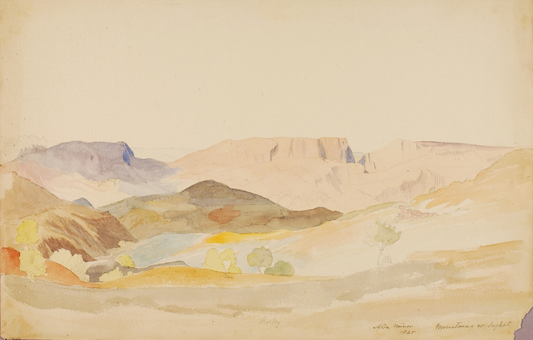 Landscape of Asia Minor by Miner Kilbourne Kellogg, oil painting